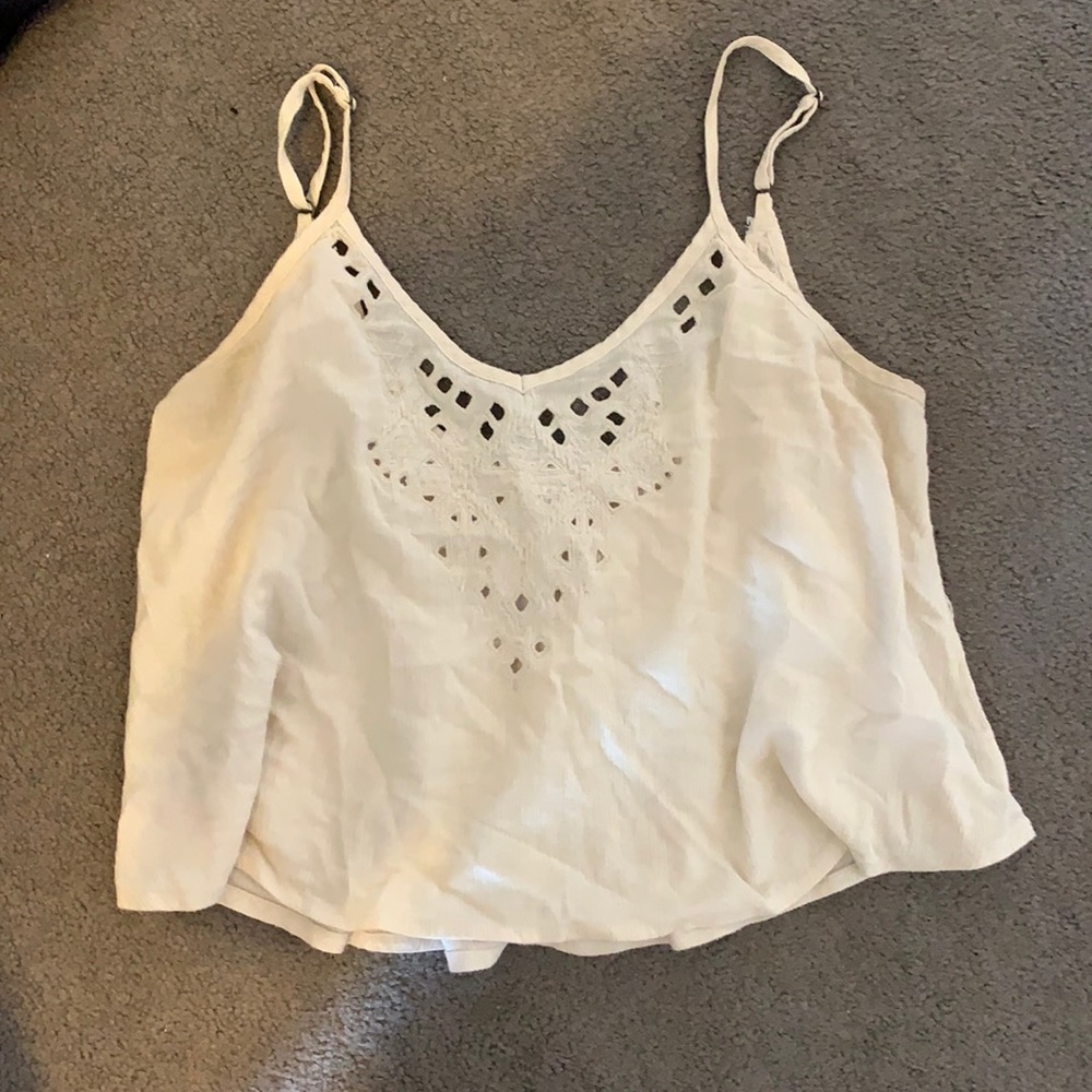 Medium cropped Top. Super cute with a cardigan